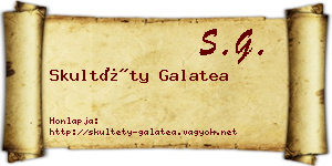 Skultéty Galatea névjegykártya
